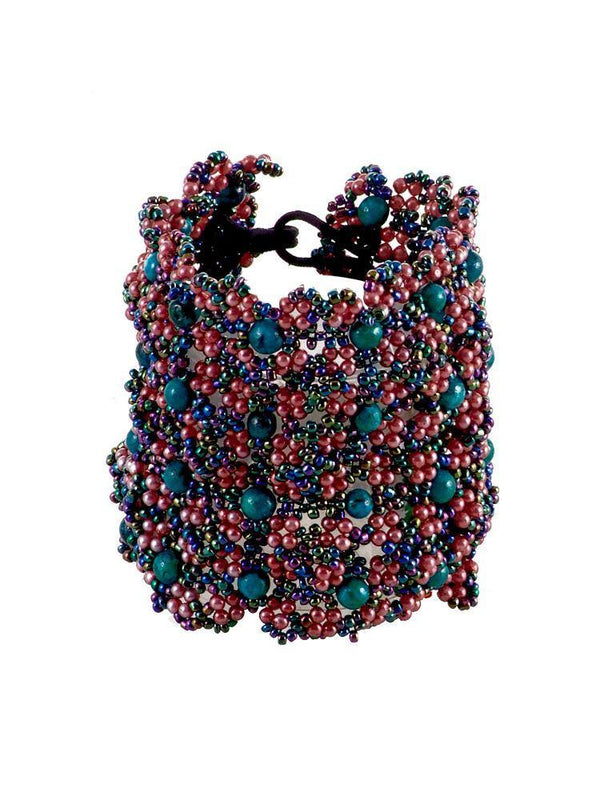 Bratara perle si piatra naturala  Liza Panait Liza Panait Online Boutique